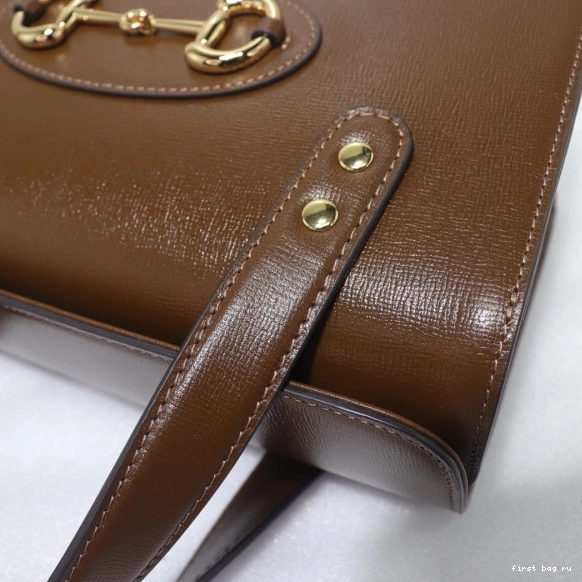 First bag ru bag small 1955 handle Horsebit GUCCI top 0731